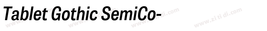 Tablet Gothic SemiCo字体转换